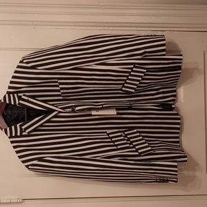 Men's NWT Navy and White Stripped Boating Jacket